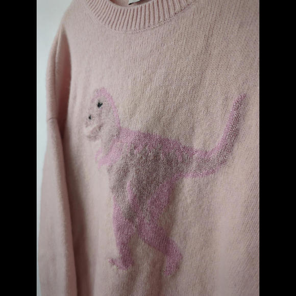 [SOLD] COACH Women's Sz US S REXY Pink Wool Cashmere Crewneck Pullover Sweater - Picture 4 of 8